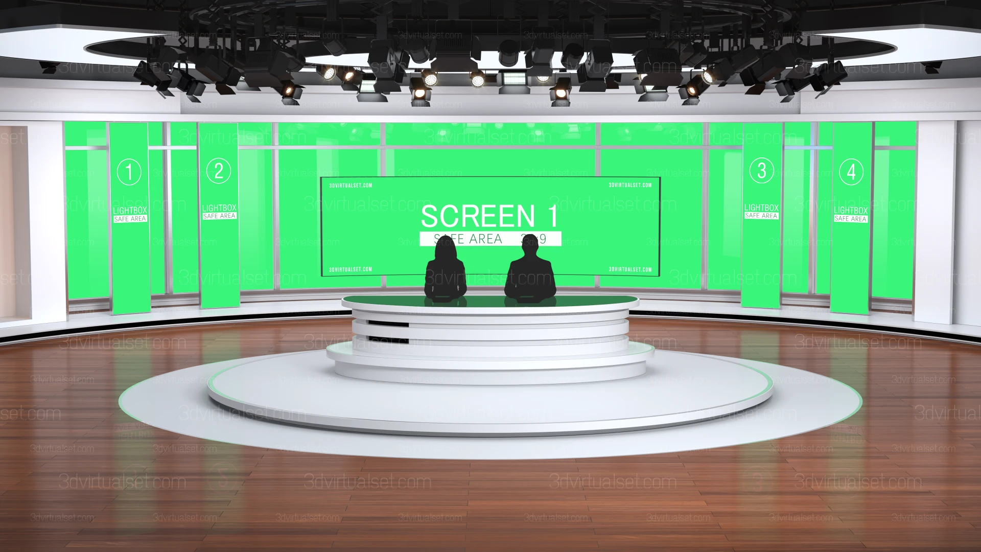 Virtual Set 140 For vMix Shot 1-2-